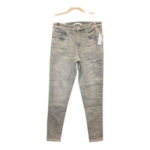 NINE WEST Gray High Rise Super Skinny Jeans Size 6 NWT